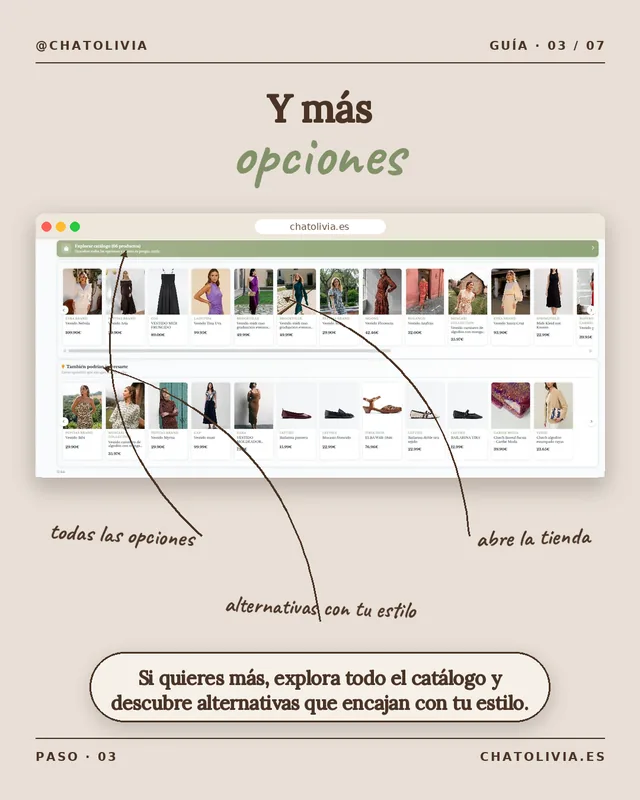 Y más opciones